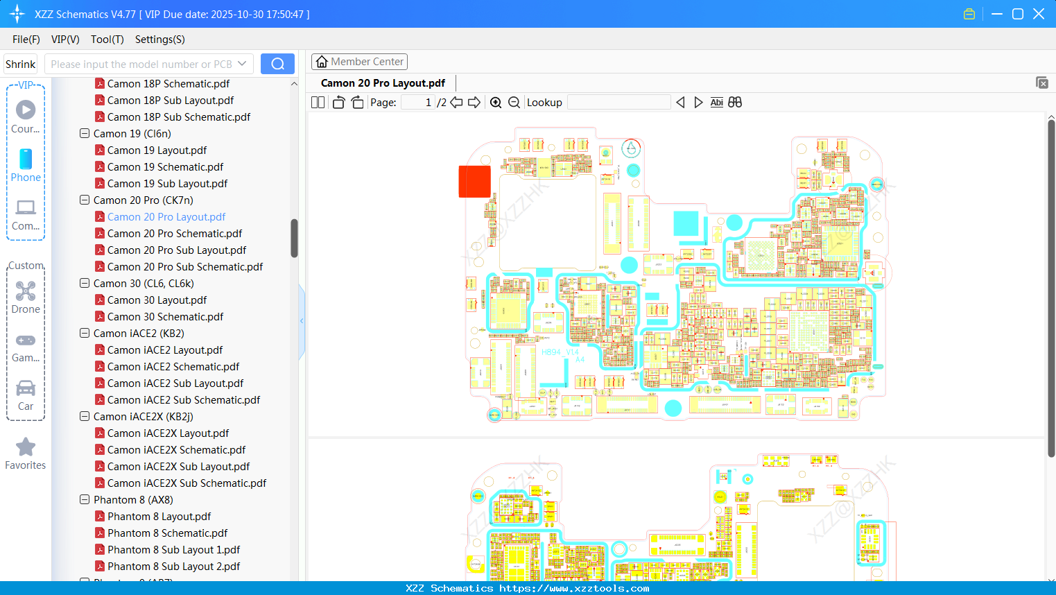 Tecno Camon 20 Pro Layout